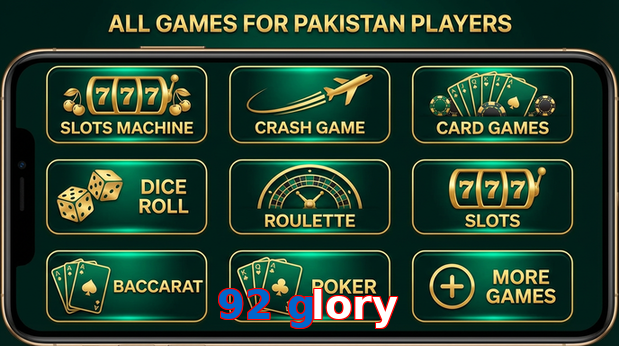 Main screen of 92 Glory games page for PK players